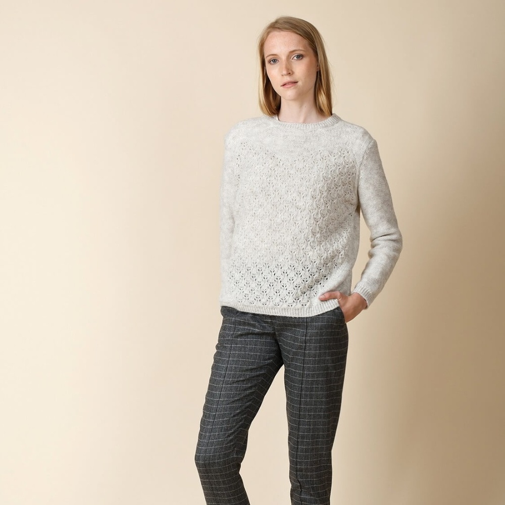 Drop Needle Stitch Sweater